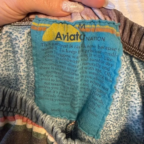 Aviator Nation Multicolor Stripe Lightning Joggers - Picture 4 of 6